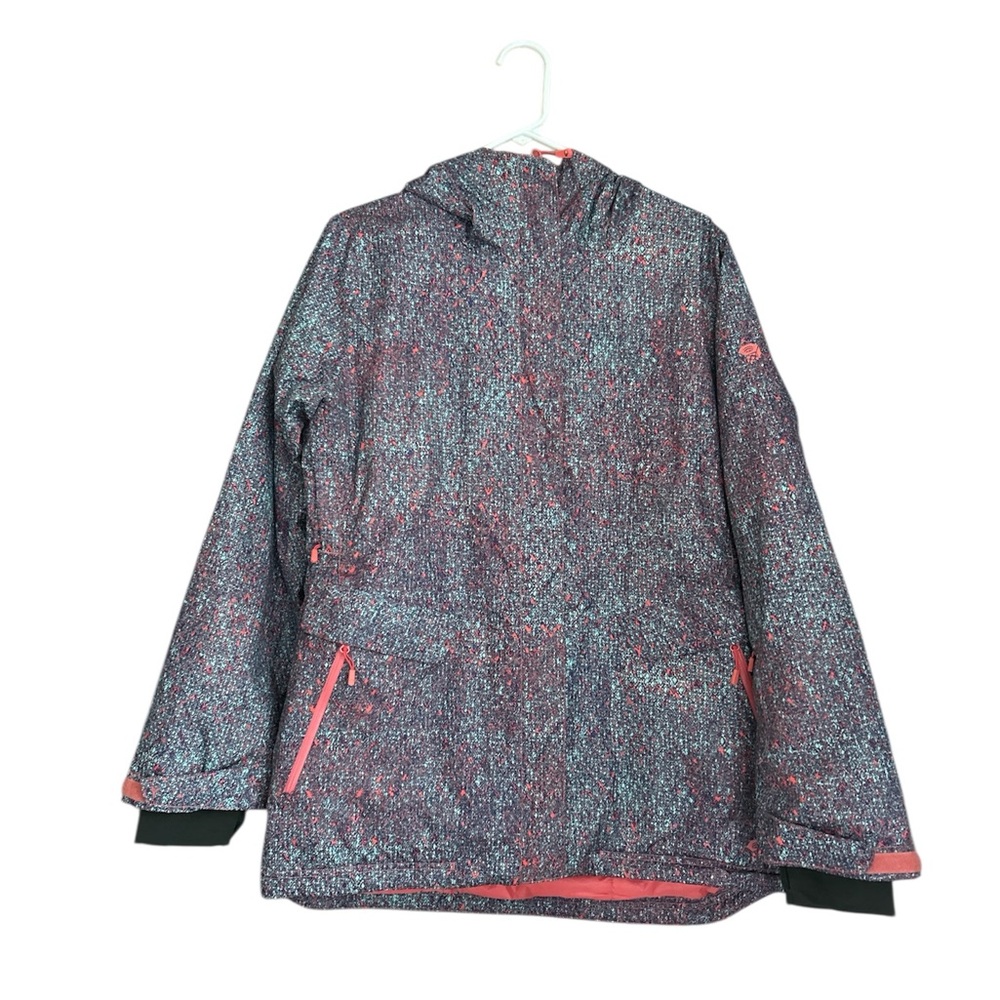 Mountain Hardwear Multicolor Full-Zip Hooded Jacket Pockets Ski Snow Size L